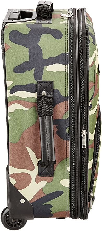 Combination Lock Softside Upright EVA Trolley Luggage