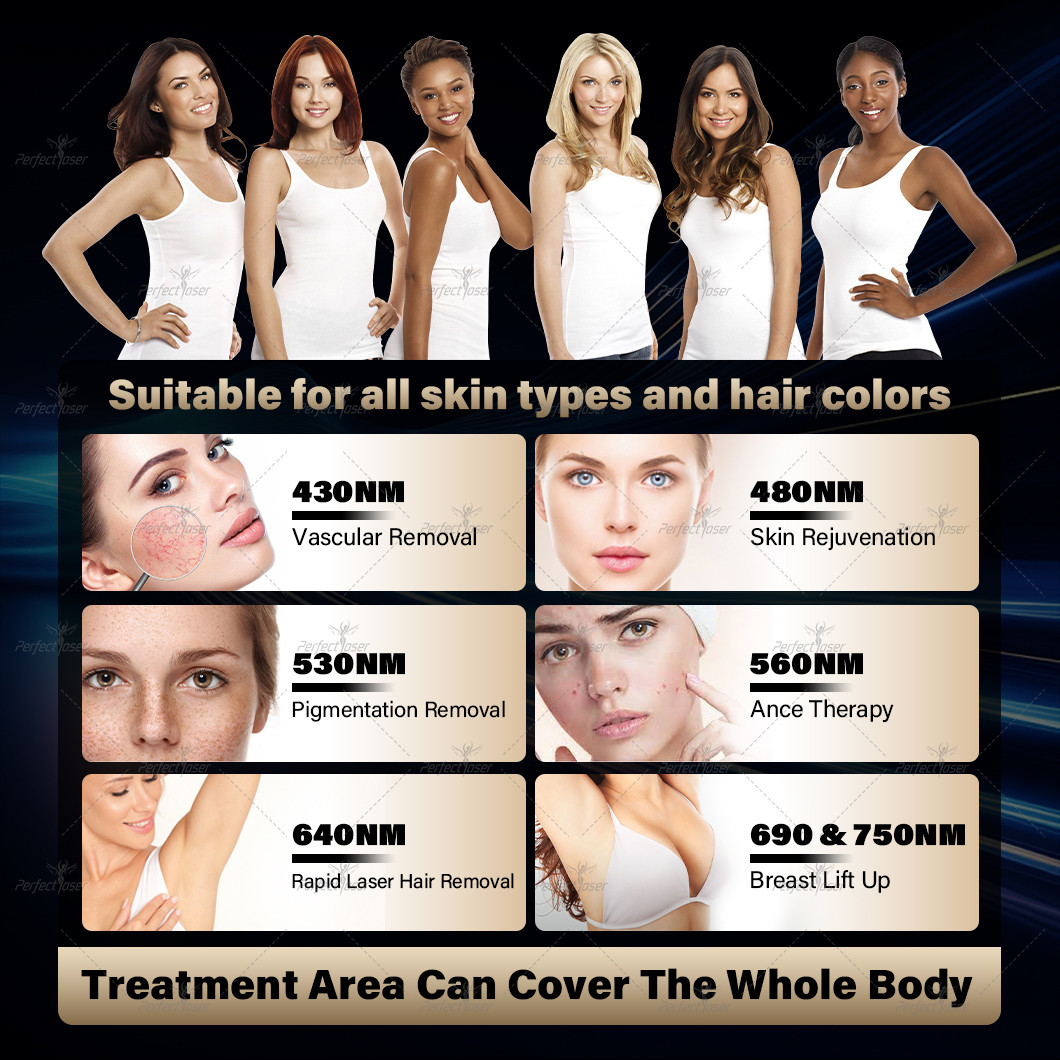 Professional Multifunction Hair Removal Tattoo Remove Ipl Elight Laser Beauty Machine