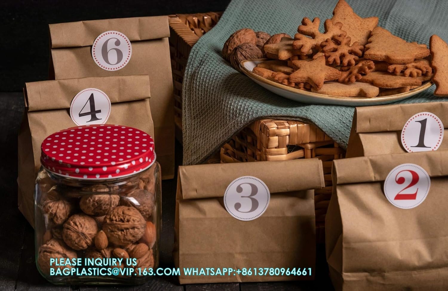 Self Adhesive Candy Cookie Bags, Sticker, Treat Bag Popcorn Party Favor Bag Lunch Bag Envelopes Merchandise Bags