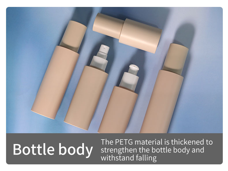 Round Shape 50ml Cosmetic Bottles Customized PETG Cream Jar Skincare Packaging With SCREW CAP