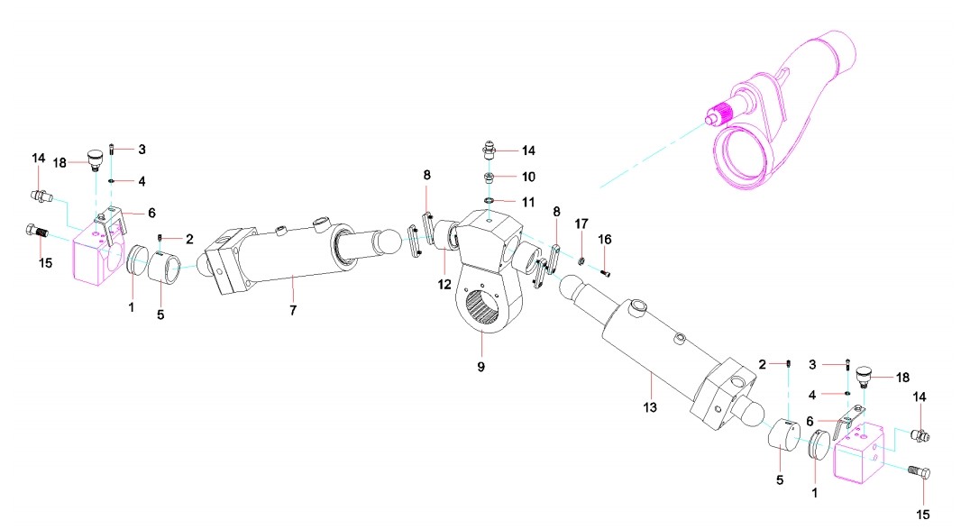 A829900001484 Concrete Pump Rocker Arm Swing Lever For Sany Concrete Pump 12631560 12770001