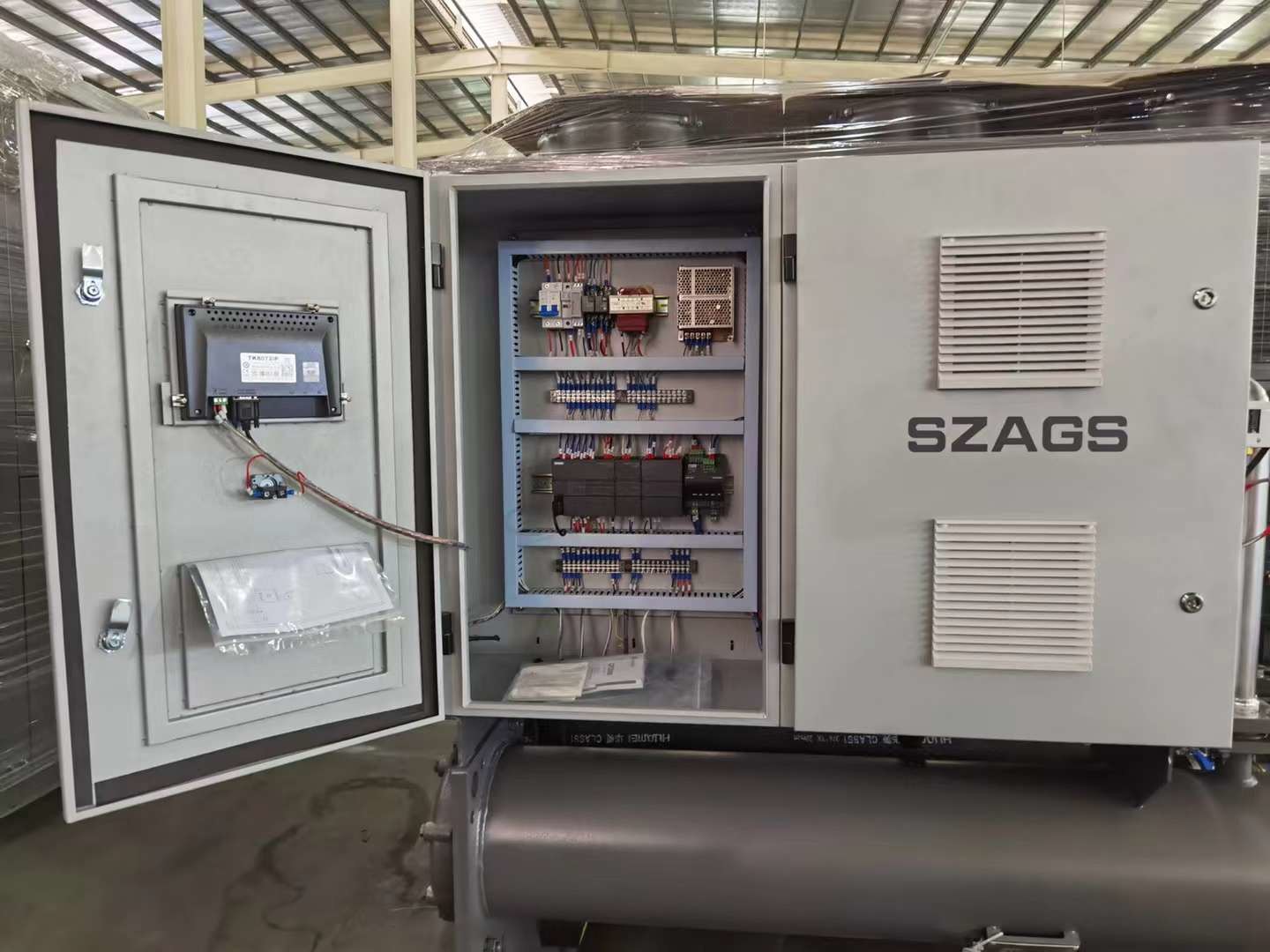 50HP Screw Type Chiller Central Chiller Air Cooled Industrial Plastic Chiller For Plastic mold
