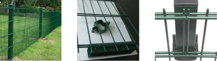 Hot Dip Galvanized Double Loop Woven Wire Fencing Ornamental Peach Post