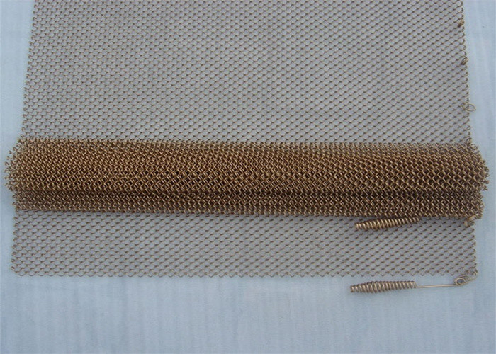 Custom 1.2mm Metal Decorative Mesh Decoration Wire Mesh 6 meters Height