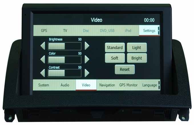 Mercedes Benz C W204 car stereos support auto radio gps system iPod OCB-8810
