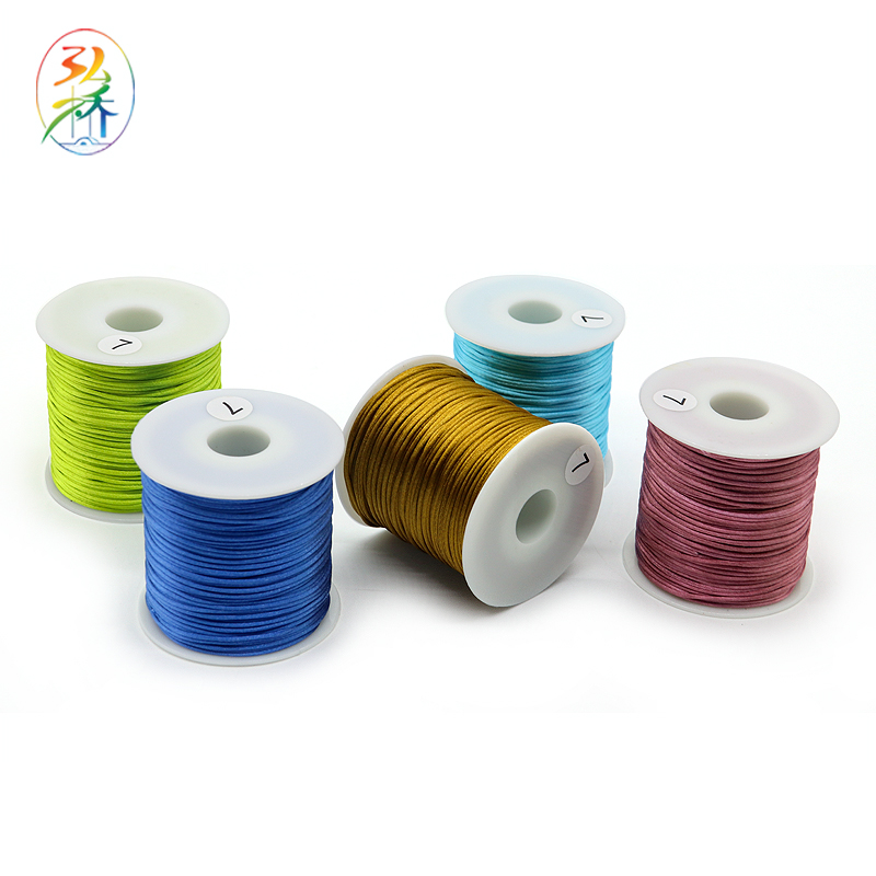 1mm Thick Nylon Braided Cord for DIY Bead Bracelets and Necklaces Jewelry Making