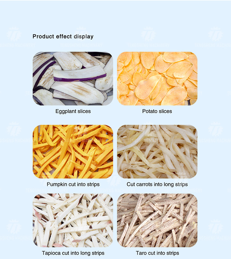 1500KG/H Vegetable Processing Machine French Fries Potato Stick Cutter