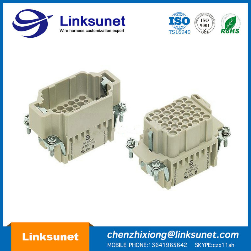 Two Modula Industrial Wire Harness Crimping Harting Industrial Connectors