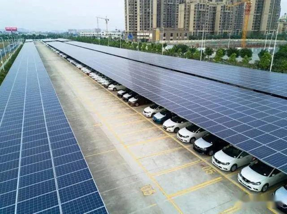 Original Carbon Steel Waterproof Solar Carport Mounting System