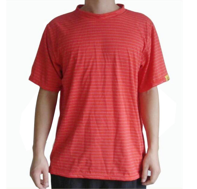 Antistatic Cotton Knitted Fabric ESD Safe Materials 26S/1 Yarn Count ESD T Shirt Fabric