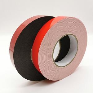 China Black Double Sided Polyethylene Foam Tape High Heat Adhesive Backed on sale