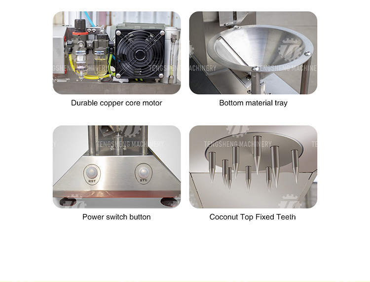 0.8KW Automatic Green Coconut Electric Peeling Machine Food Processor