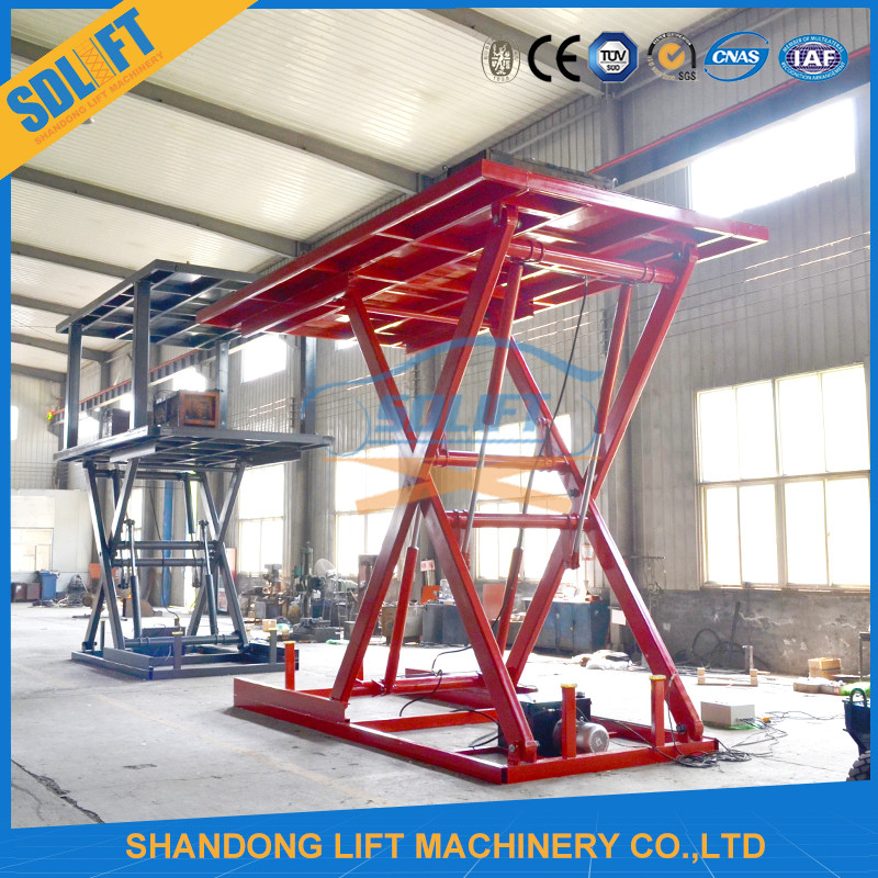 Home Use 3M Height Hydraulic Scissor Car Lift With Ce