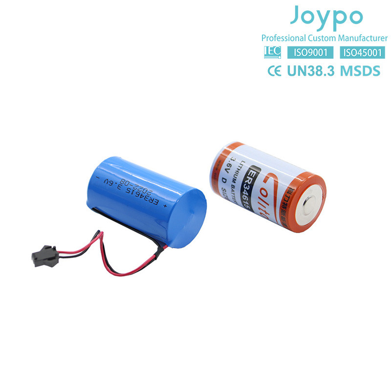 ER34615M Lithium Thionyl Chloride Battery 3.6V 14500MAh Non Rechargeable Spiral Type
