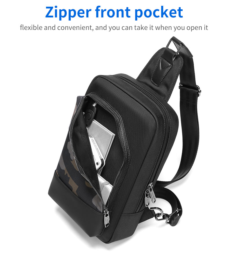 New camouflage trend fashionable one shoulder sling bag outdoor waterproof men's crossbody chest bag
