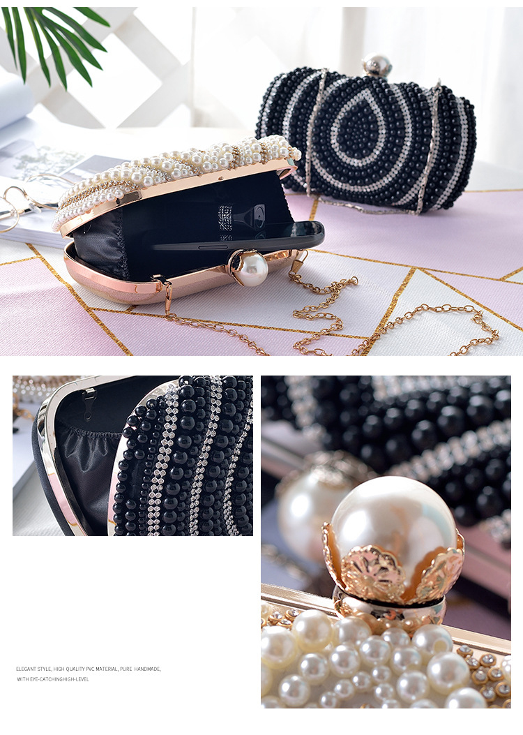 Unisex Elegant Crystal Clutch Bag Diamond Fashion Handbag with Rhinestones in Opp Bag