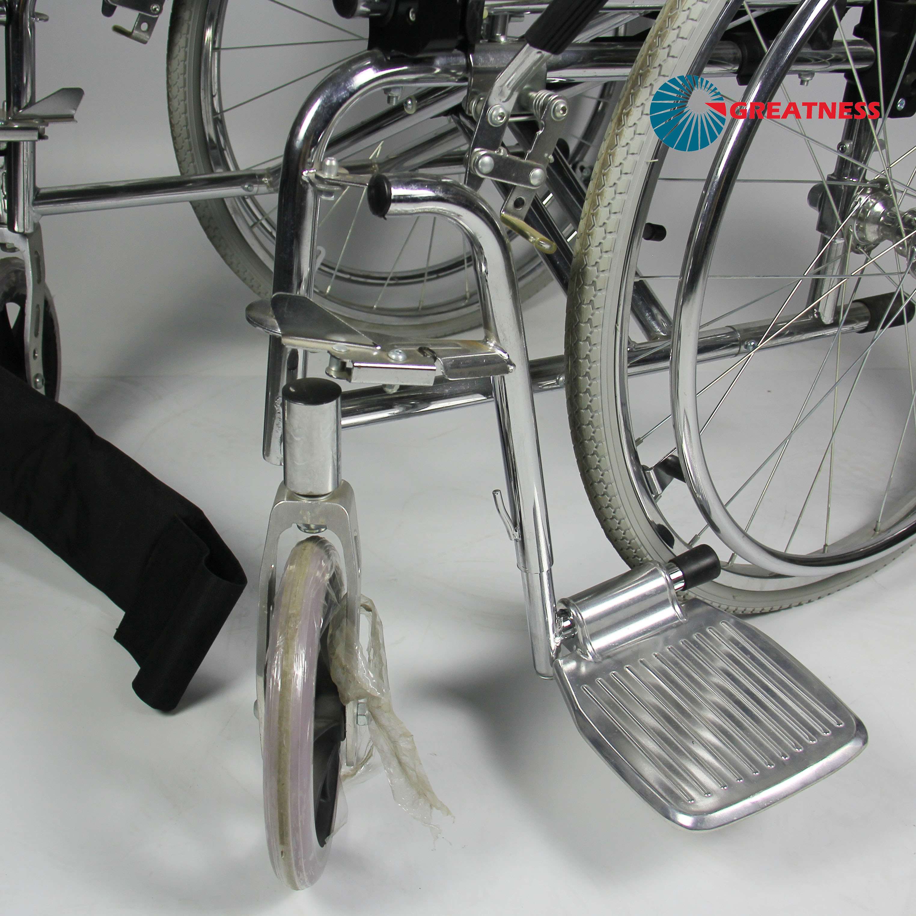 Premium Lightweight Configured Aluminum Manual Wheelchair Solid Castor