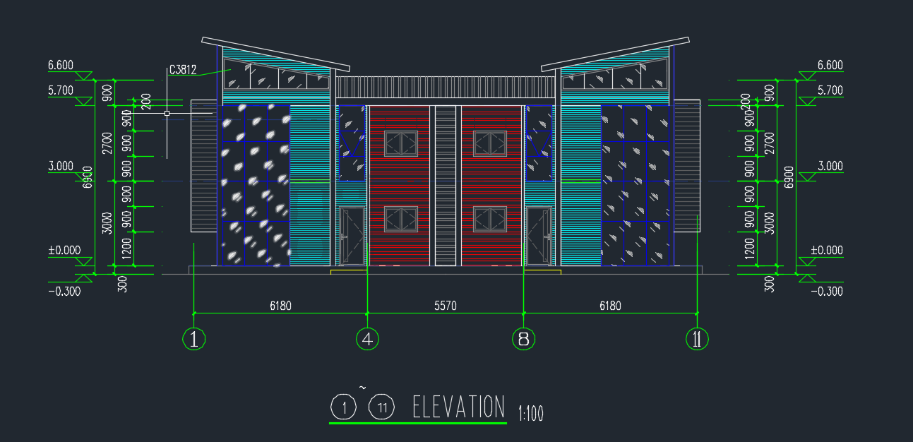 Restaurant Hotel Office Multi Storey Steel Building Fabricated High Rise Steel Structure