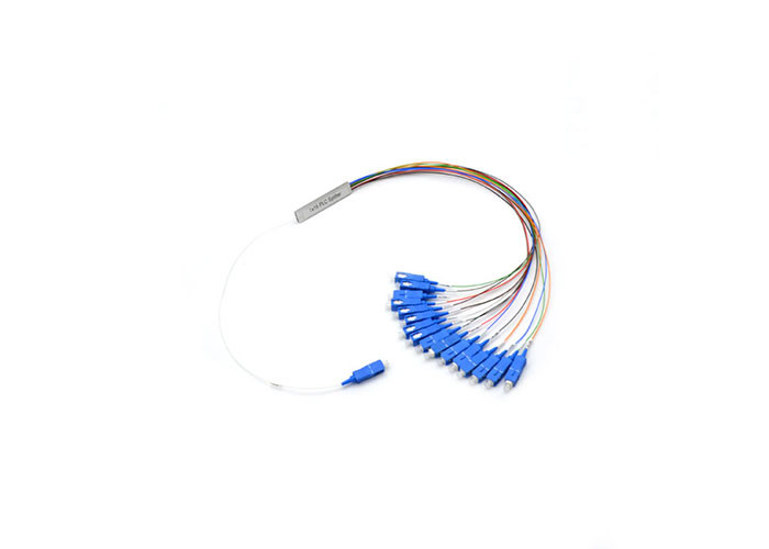 Steel Tube Planar Lightwave Circuit Splitter SCUPC 1x16 PLC Splitter For FTTC