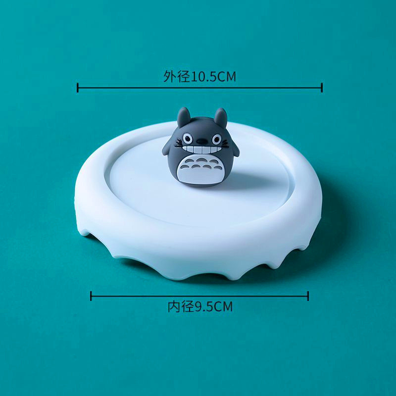 Silicone Cup Lids Set Snow Cover Drink Coaster Anti-Dust Airtight Mug Covers For Hot And Cold Drink Silicone Hot Cup Lid