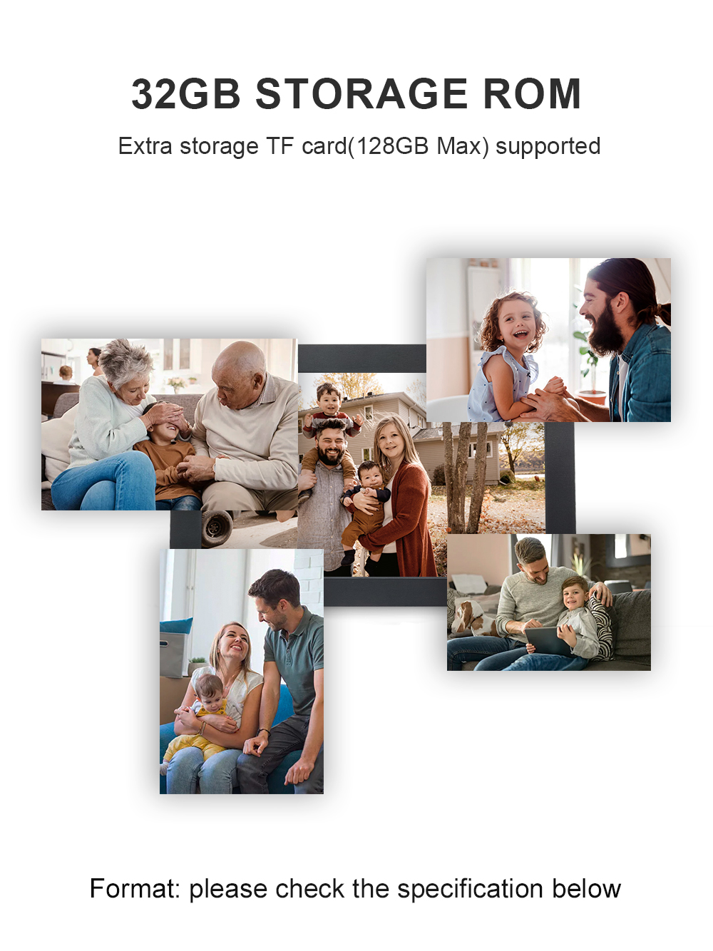 10.1 Inch Frameo App Digital Picture Frame Multi-User Touch Screen Share Photos Videos