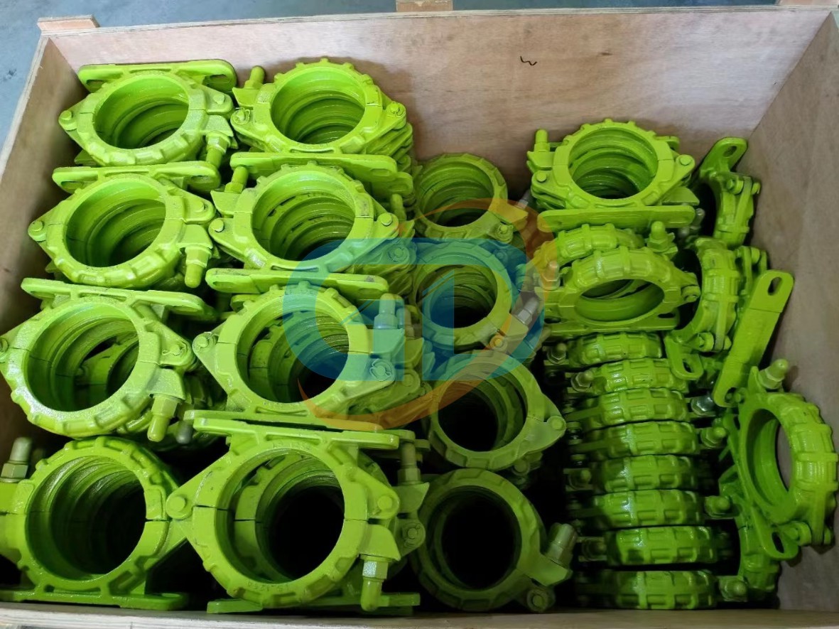 Carbon Steel Concrete Pump Delivery Pipe Fittings Concrete Pipe Clamp OEM