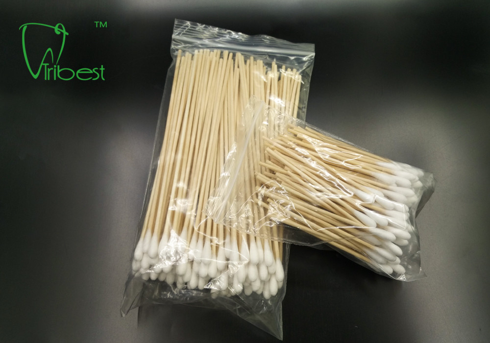 6 Inch Sterile Cotton Tipped Wood Applicators