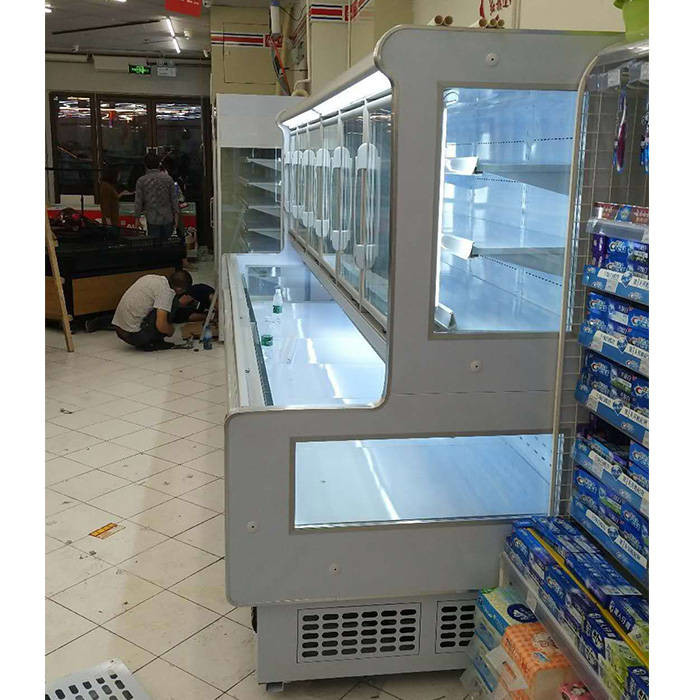 CE Combined R404A Upright Refrigerated Display Case