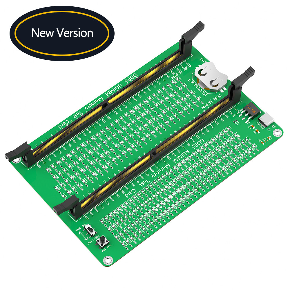 DDR5 RDIMM / UDIMM Memory Tester With Long Latch, Desktop Computer DDR5 Memory Test Card