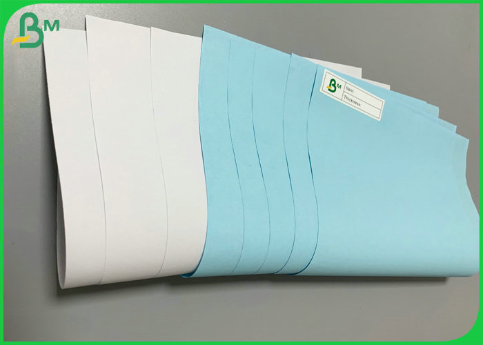 50g 55g White Blue Color Carbonless Copy Paper Wood Pulp Roll 