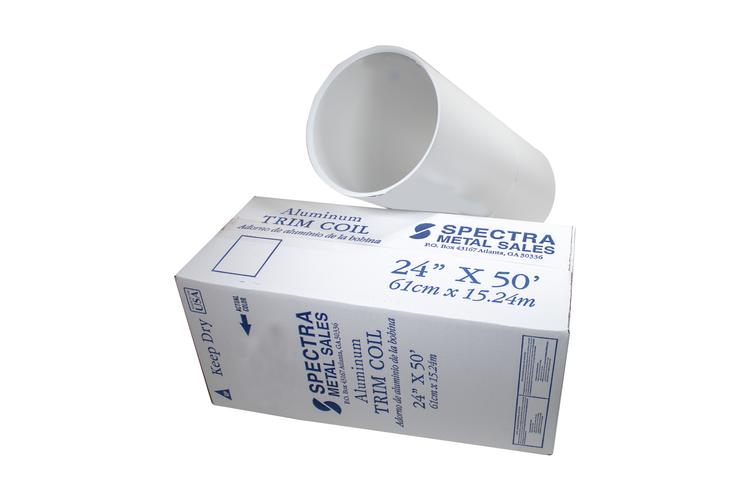 AA3105 0.022" x 12"in White / Black Color Flshing Roll Colored Coating Aluminum Trim Coil For Gutter Making