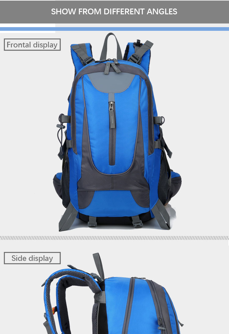 Mens Outdoor Waterproof Breathable Sports Backpacks , Hiking Camping Rucksack