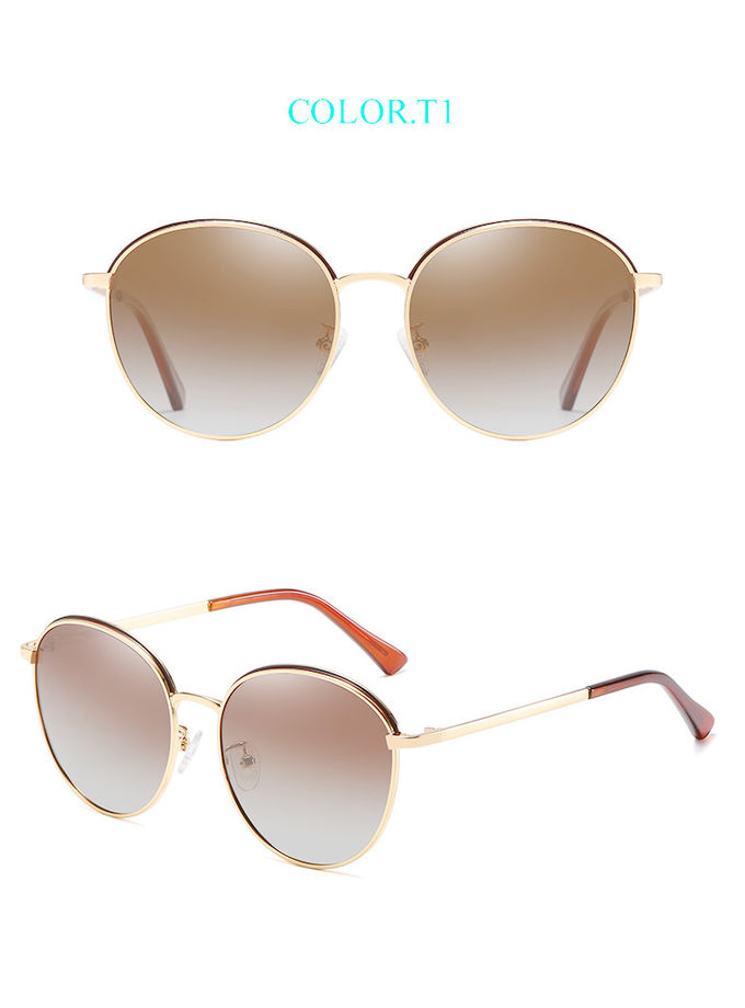 Retro Summer TAC UV400 Protection Sunglasses Metal Women Men Polarized