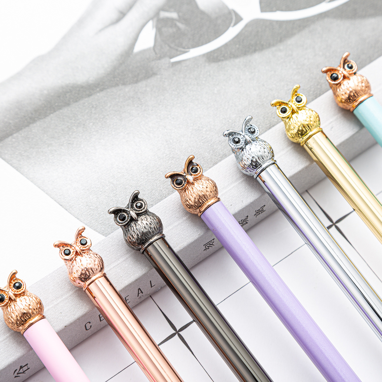 2022 Popular Custom Logo Owl Ballpoint Pen with Fast Shipping and Gel Pen Novelty