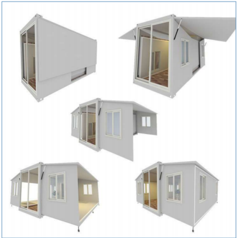 Expandable Push Out House with Online Technical Support and Modern Design Lovers
