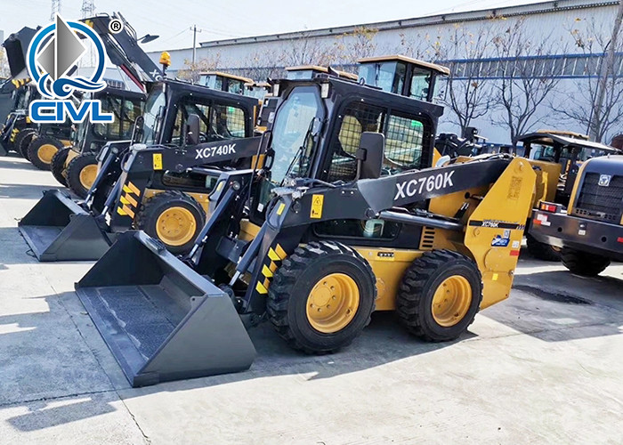 New Wheel Skidsteer Loader Xc760K Chinese Mini-SkidSteer Loade
