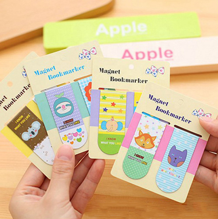 Personalized Cute Animal Magnetic Page Clips Bookmarks For Books Reading