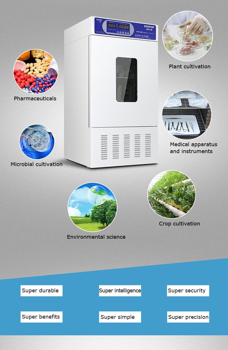 Cooled Thermostatic Incubator Laboratory Bacteriological Incubator With Refrigerated 0-65C