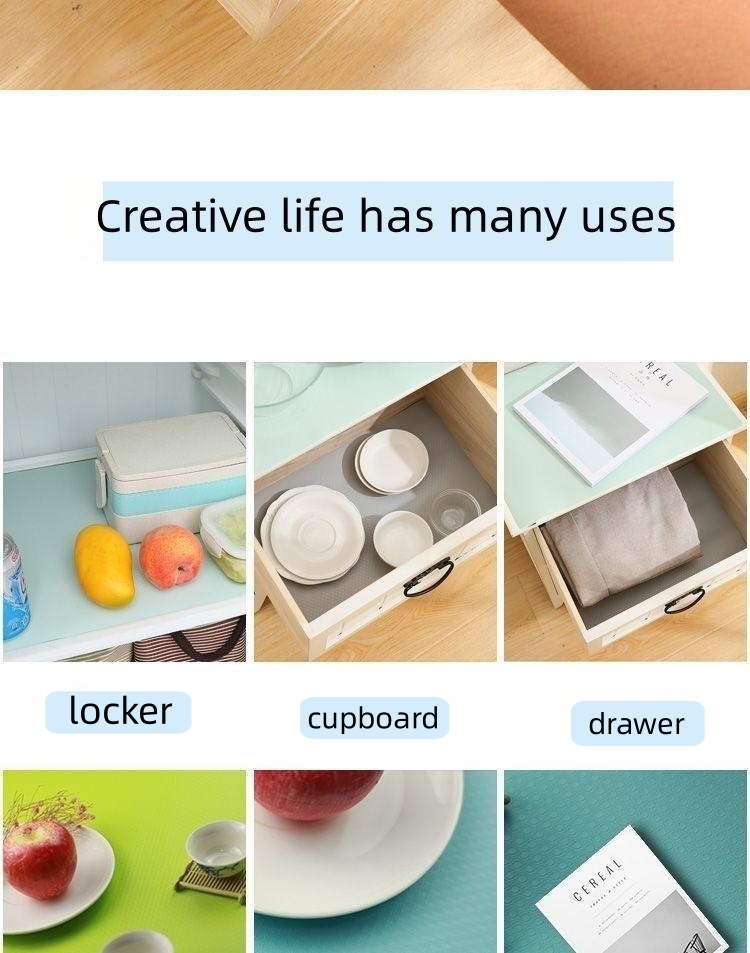 Transitional Design Style XINHUI Non Slip Drawer Liner Shelf Liner Mat 220gsm-650gsm