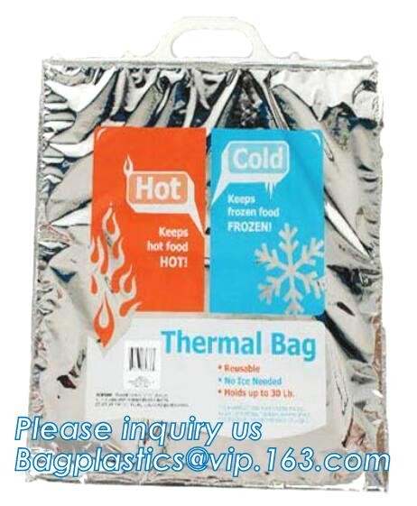 custom bulk waterproof large soft folding food delivery picnic lunch tote grocery cooler bag aluminum foil thermal bags