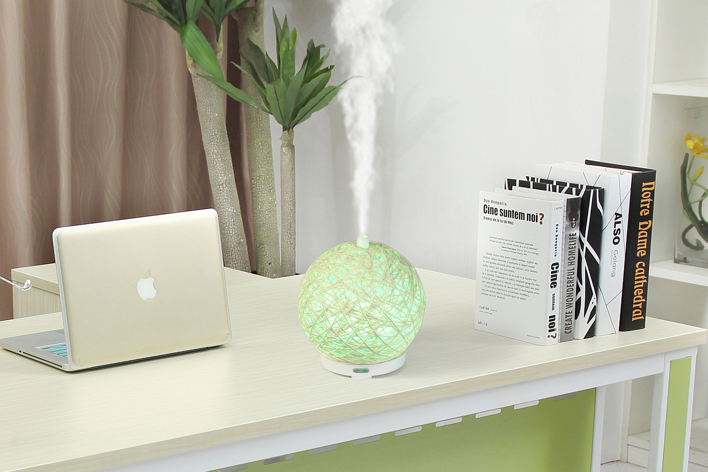 Rattan Ball USB Essential Oil Aroma Diffuser Handcrafted Portable For Home Decor