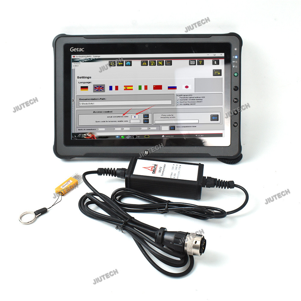 For SerDia 2010 diagnostic and programming tool used For Deutz controllers for Deutz decom diagnostic kit+F110 tablet
