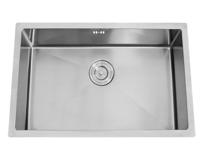 10mm Rounded Corner Deep Single Bowl Kitchen Sink With Right Angle