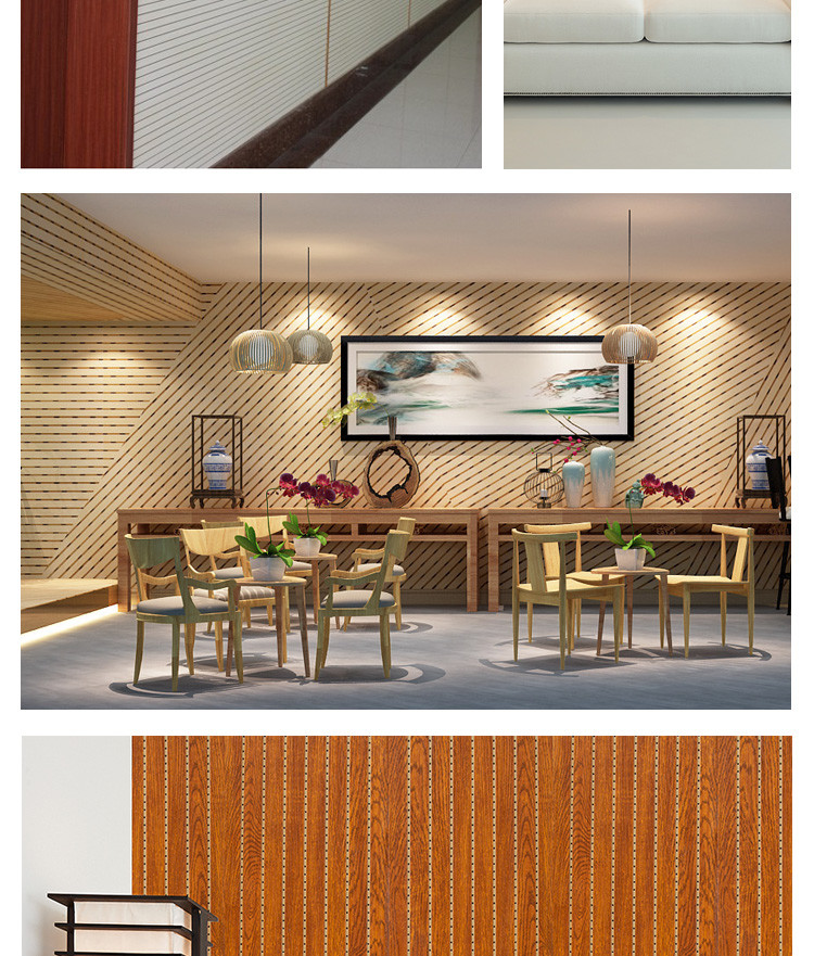 Waterproof Wood Plastic Composite WPC Sound Absorbing Panels OEM