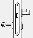 Certifire Stainless Steel Mortice Door Lock for Fire Door Nightlatch Storeroom EN1634 Fire Tested EN12209 and CE Marking