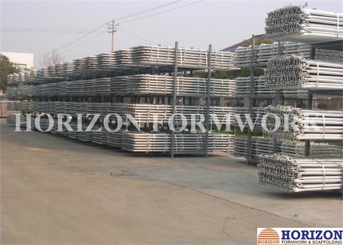 Galvanized Ringlock Scaffolding System , Pin Lock Scaffold Dia 48.3 X 3mm