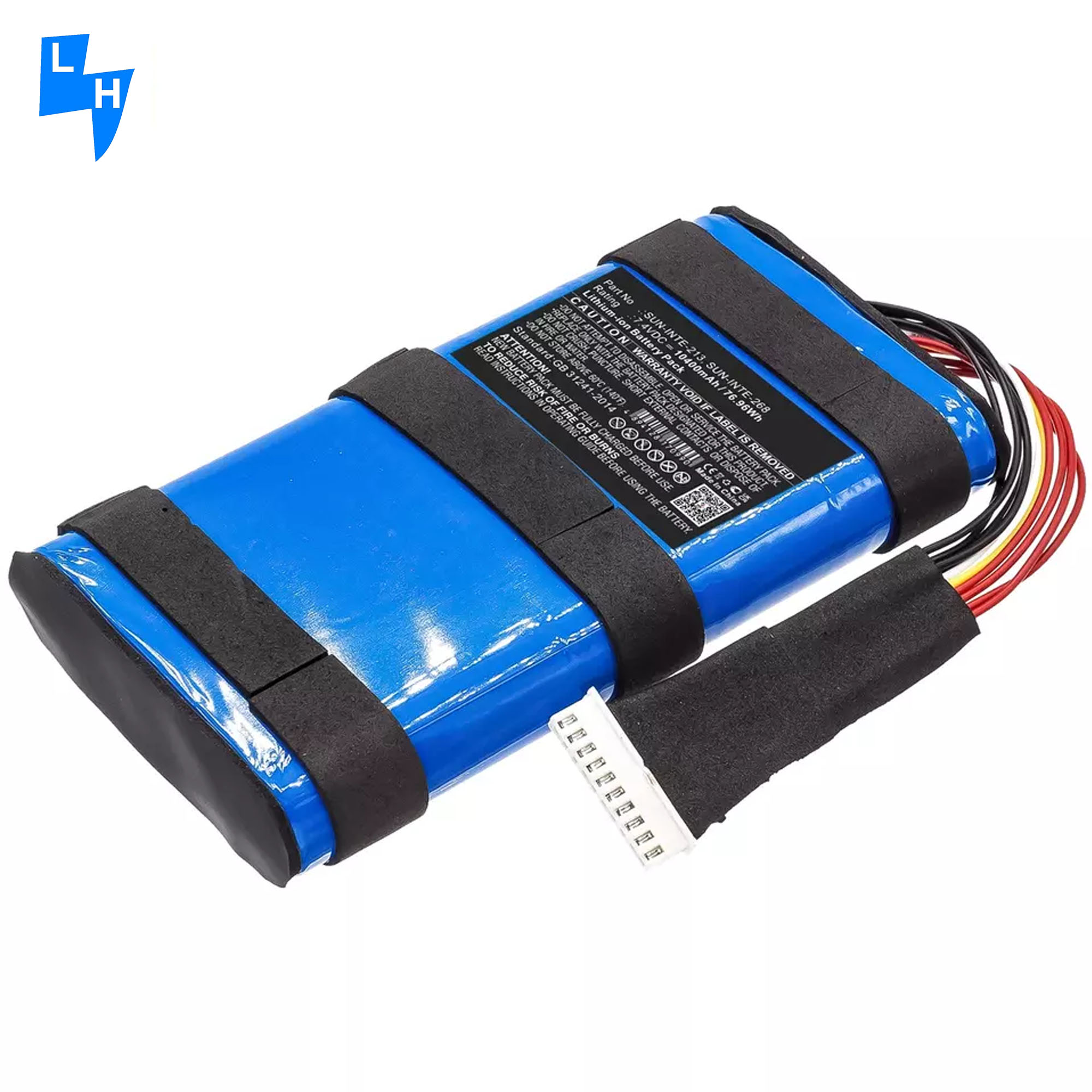 Li-polymer Battery 7.4V 10000mAh for JBL-BoomBox 2 Speaker Replacement Sun-Inte-213 218