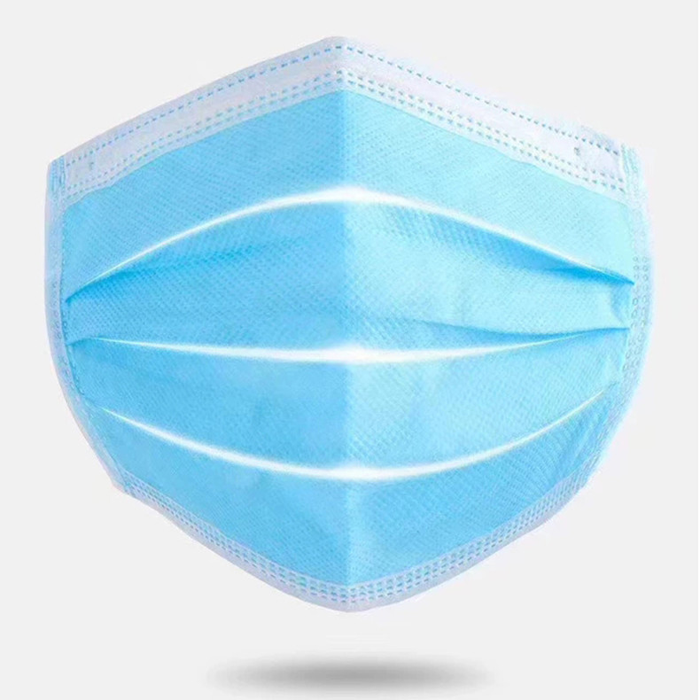 Non Woven 3 Ply Disposable Face Mask Breathing Protection Anti Virus