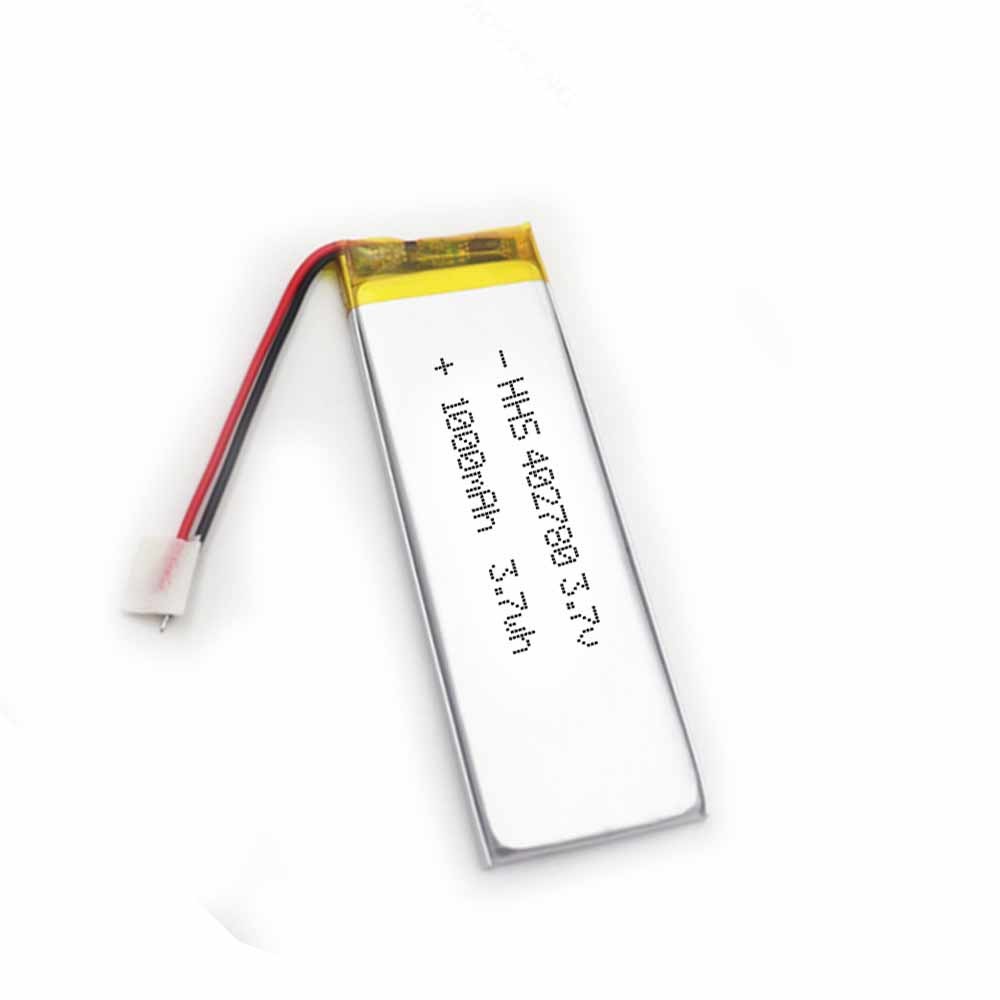 PL402780 UN38.3 CC CV 3.7V 1000mAh Li Polymer Battery