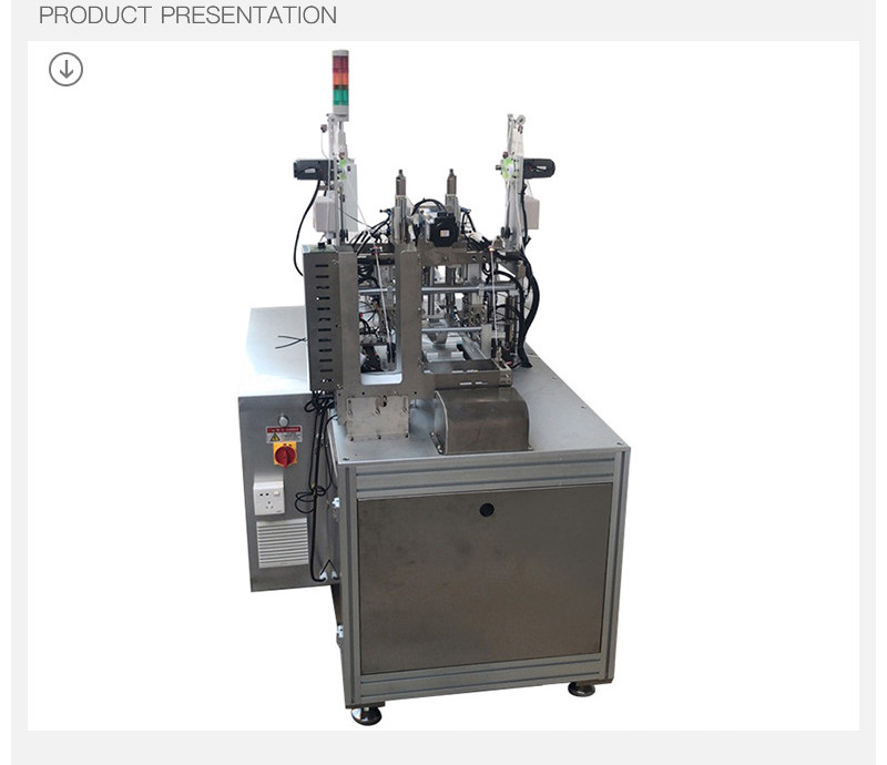 Flat Face Mask Earloop Welding Machine , 3KW Elastic Earbud Welding Machine